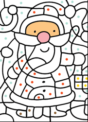 Coloriage magique à imprimer, enfants de maternelle