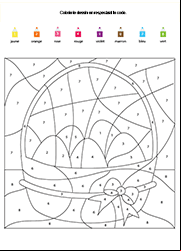 Coloriage magique à imprimer, enfants de maternelle moyenne et grande section