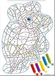 Coloriage magique à imprimer pour enfants de maternelle