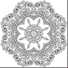 Coloriage à imprimer, un mandala