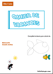 Cahier de jeux de vacances pour enfants de 5 ans et plus