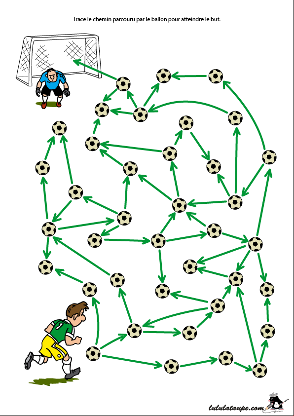 Labyrinthe foot à imprimer