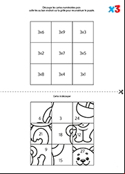 Puzzle, multiplication par 3