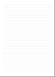 Papier à lettres blanc rayé à imprimer gratuitement